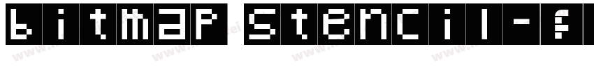 bitmap stencil字体转换